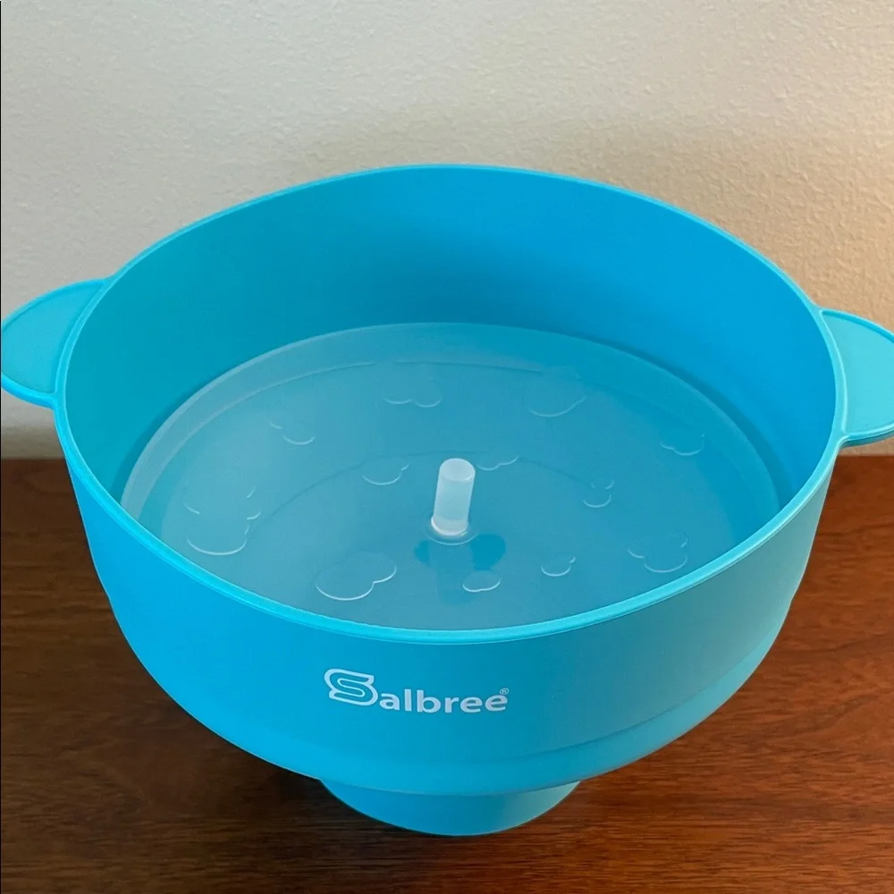 Salbree Popcorn Maker Collapsible Microwave Silicone - Bright Turquoise - New